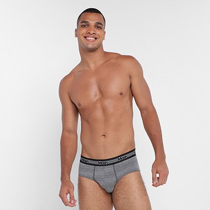Cueca Mash Slip Algodão Listras - Masculino