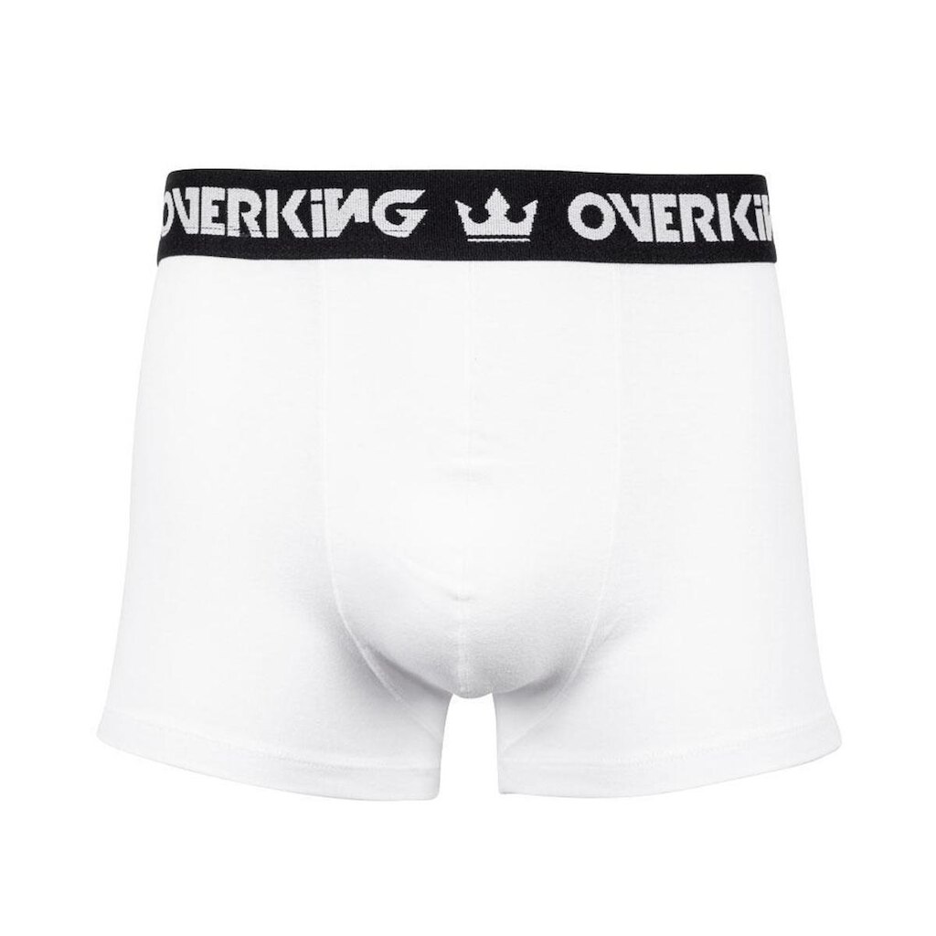 Cueca Overking Boxer Branco / Preto
