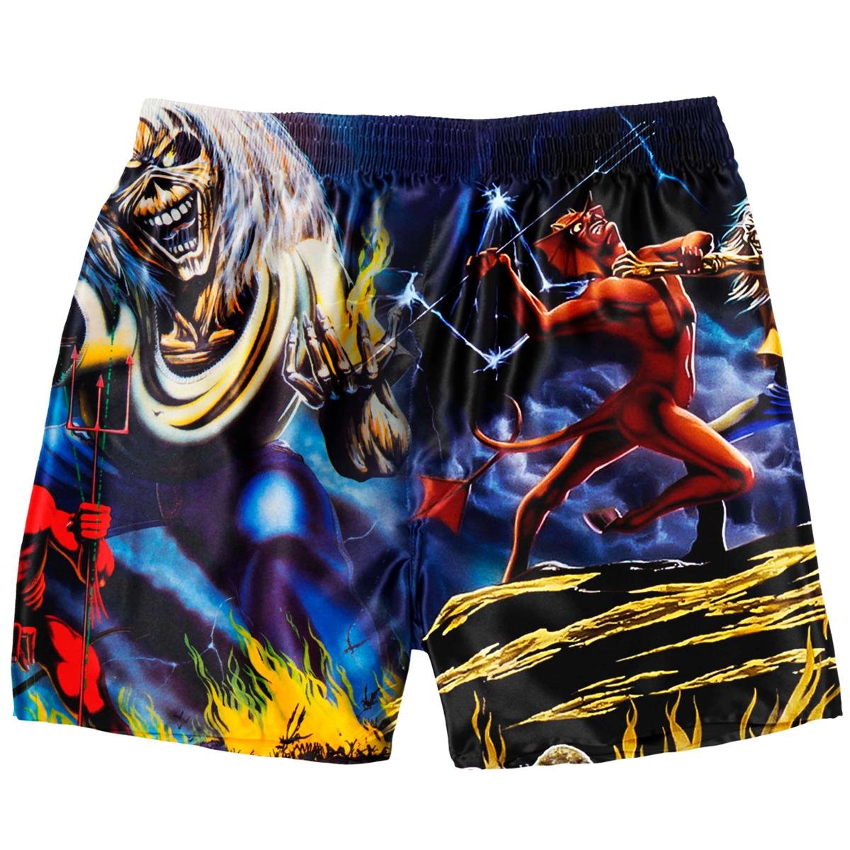 Cueca Samba Canção Rock Iron Maiden Masculina Menor preço em Cueca Samba Canção Rock Iron Maiden Masculina