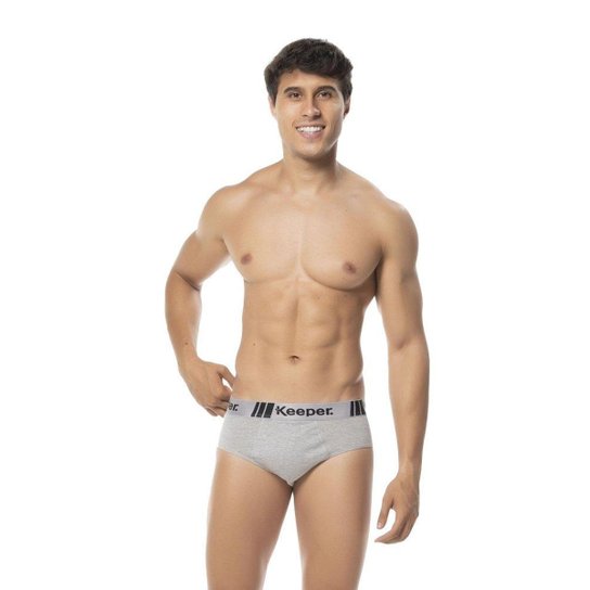 Cueca Slip Adulto Keeper Algodão Kit Com 15 Peças - Sortido Menor preço em Cueca Slip Adulto Keeper Algodão Kit Com 15 Peças - Sortido