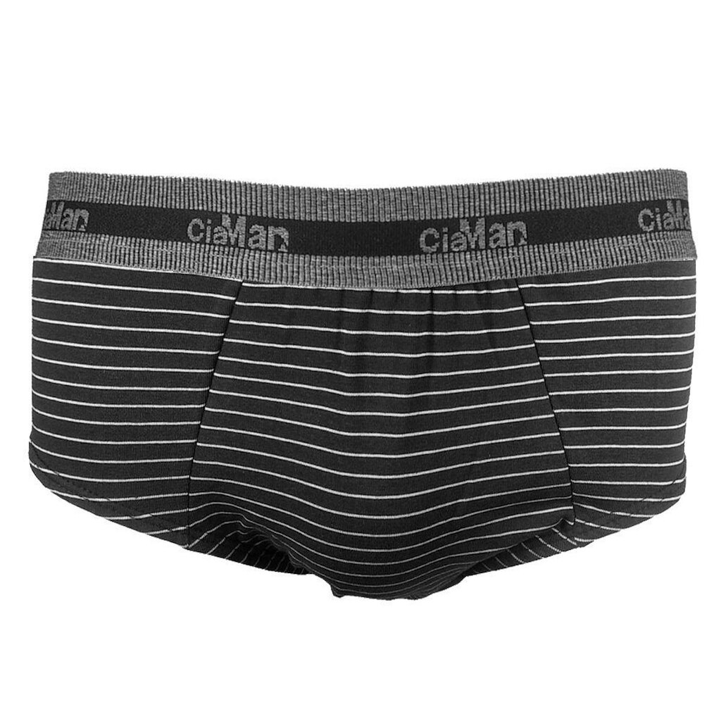 Cueca Slip Cotton Plus Size CiaMan Risca de Giz SPS42