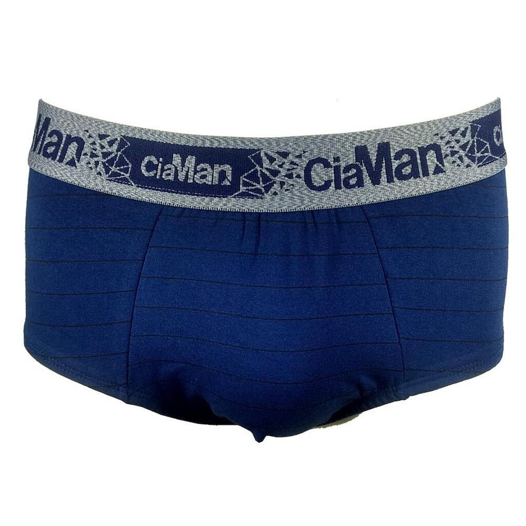 Cueca Slip Cotton Plus Size CiaMan Risca de Giz SPS42