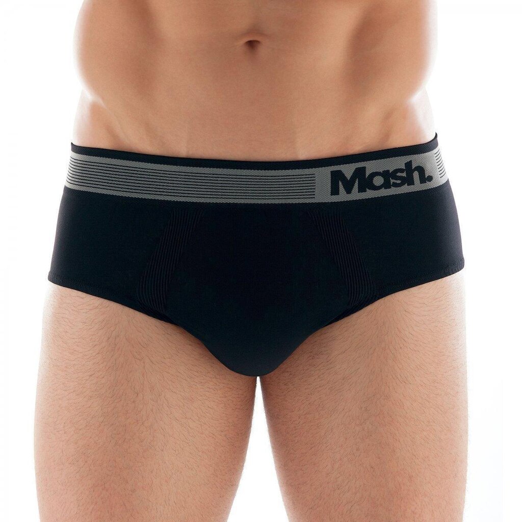 Cueca Slip Em Microfibra Sem Costura Adulto - Mash