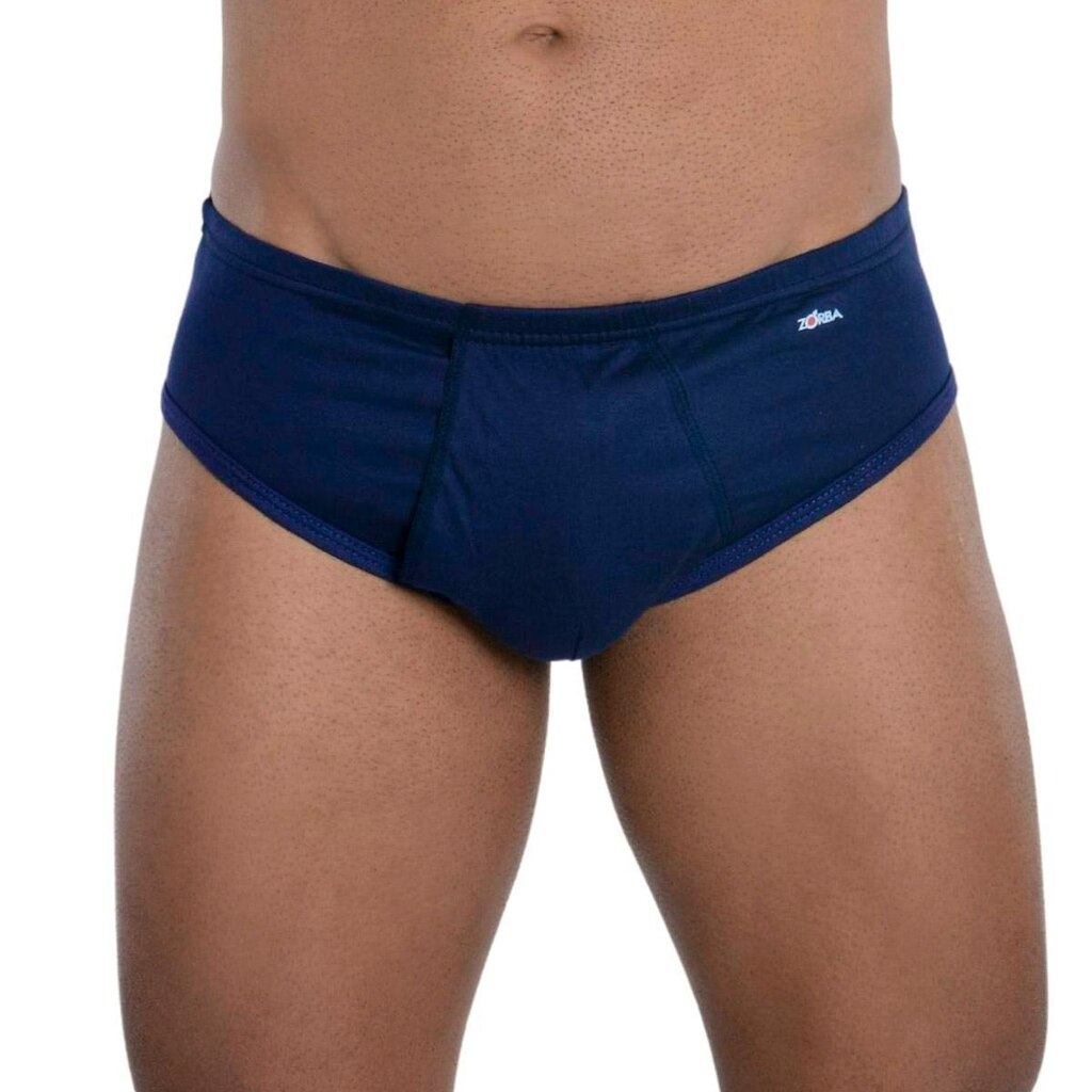 Cueca slip light com abertura em algodão masculina Zorba