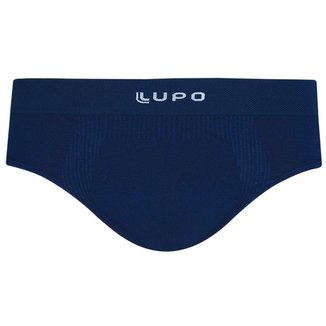 Cueca Slip Lupo Micromodal Sem Costura Azul Marinho - GG