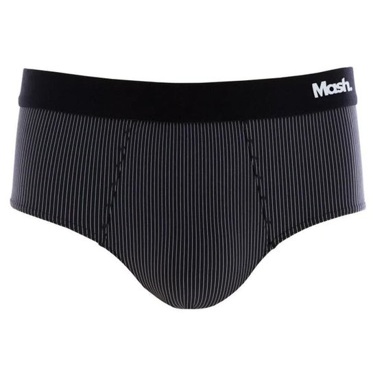 Cueca Slip Mash Microfibra Risca de Giz