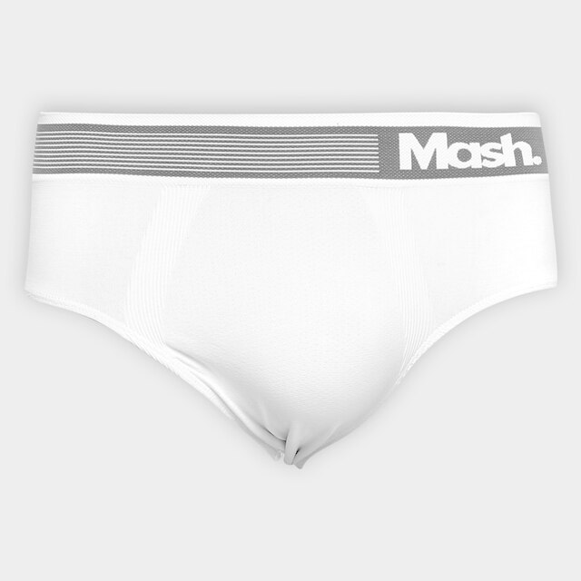 Cueca Slip Mash Microfibra Sem Costura Basica - Branco Menor preço em Cueca Slip Mash Microfibra Sem Costura Basica - Branco