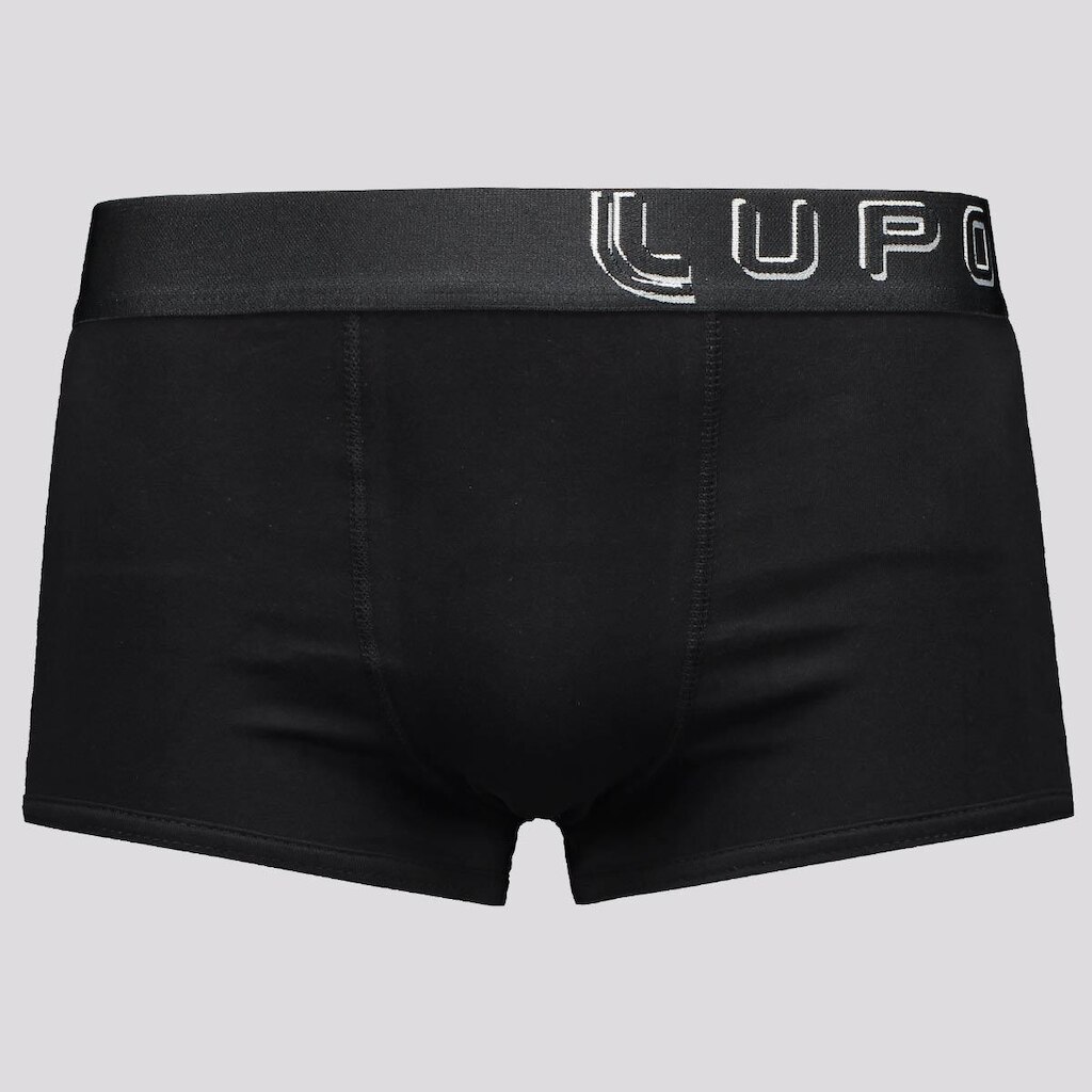 Cueca Sunga Lupo Big Logo Preta