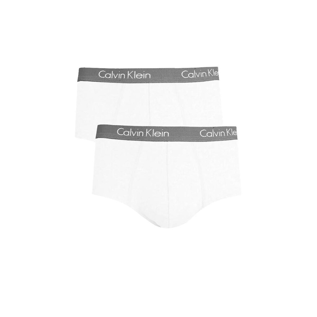 Cuecas Calvin Klein Brief Cotton Print Branca Pack 2UN