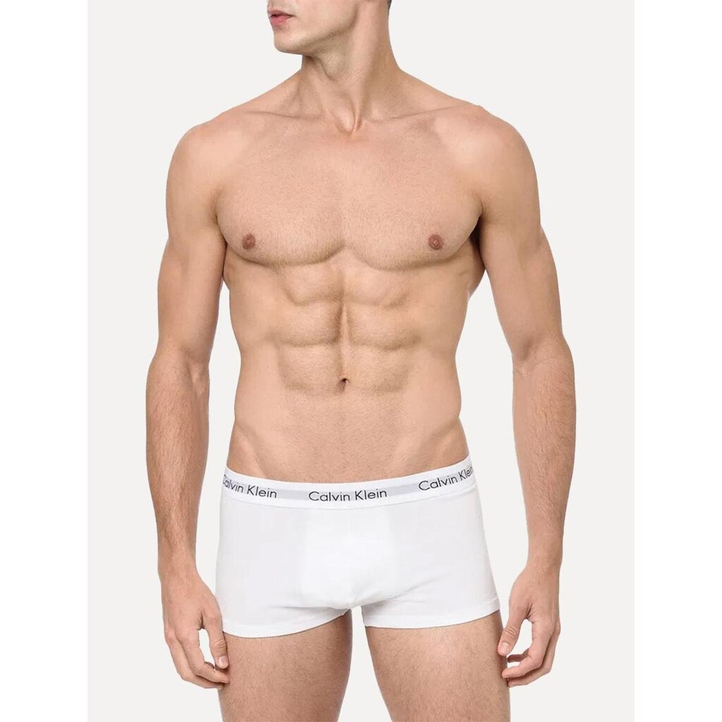 Cuecas Calvin Klein Low Rise Trunk Brancas Pack 4UN