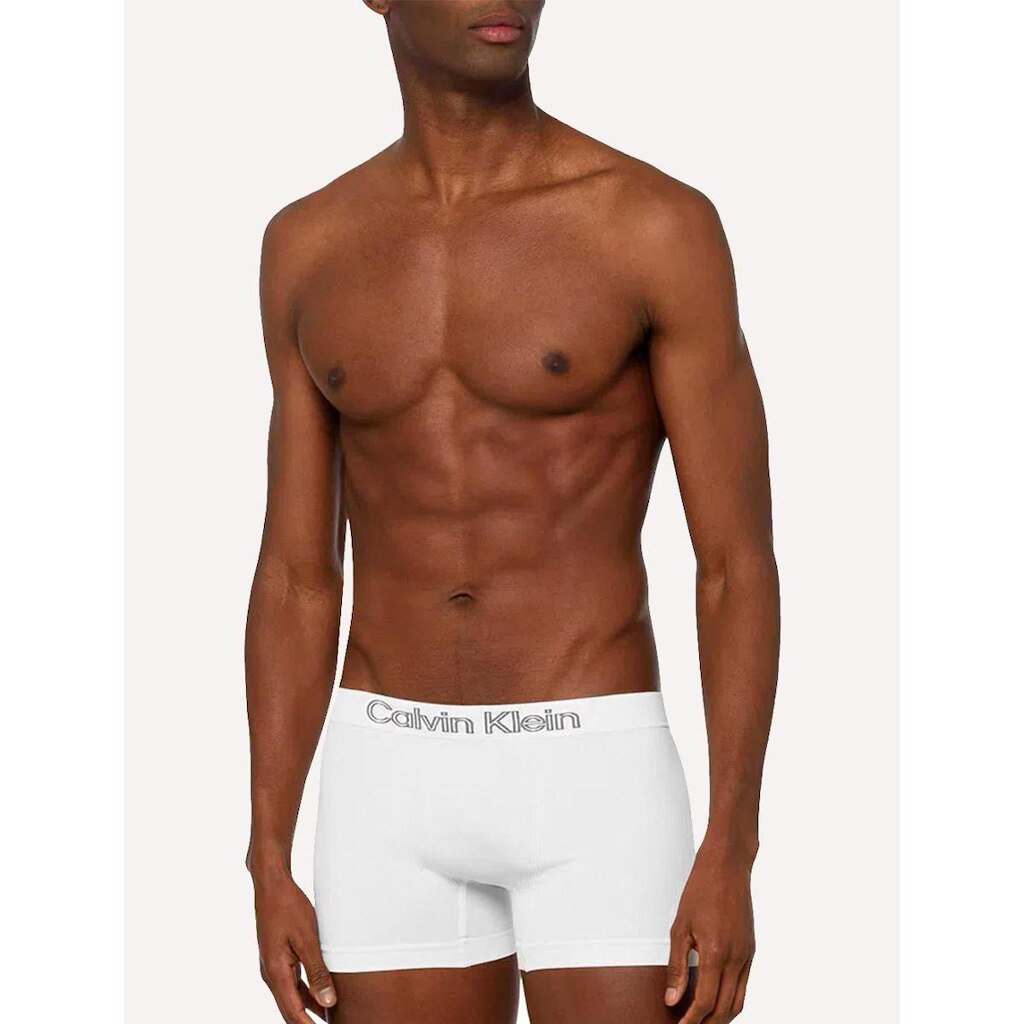 Cuecas Calvin Klein Underwear Trunk Seamless Outline Logo Brancas Pack 3UN