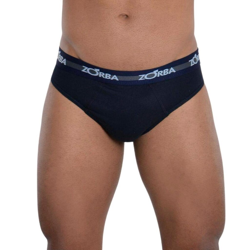Cuecas KIT com 3 slip max em algodão masculina Zorba