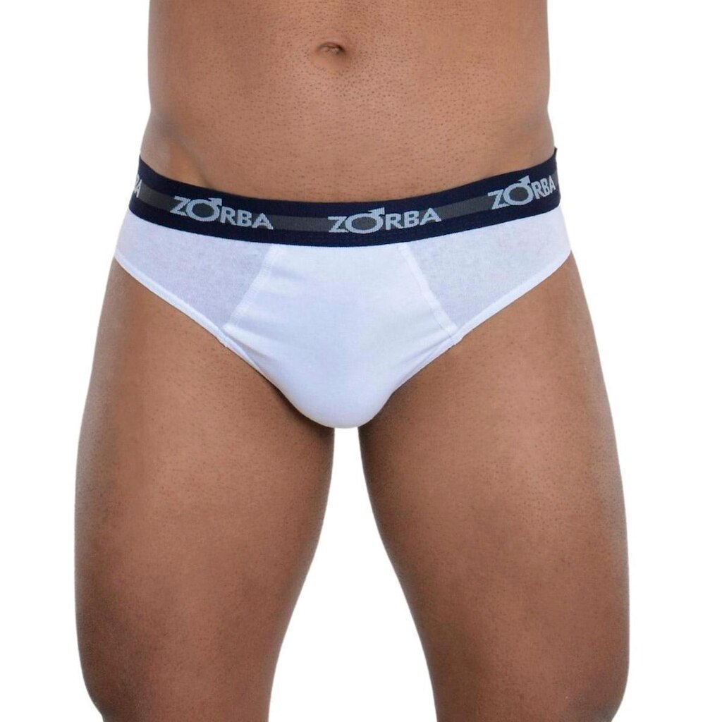 Cuecas KIT com 3 slip max em algodão masculina Zorba