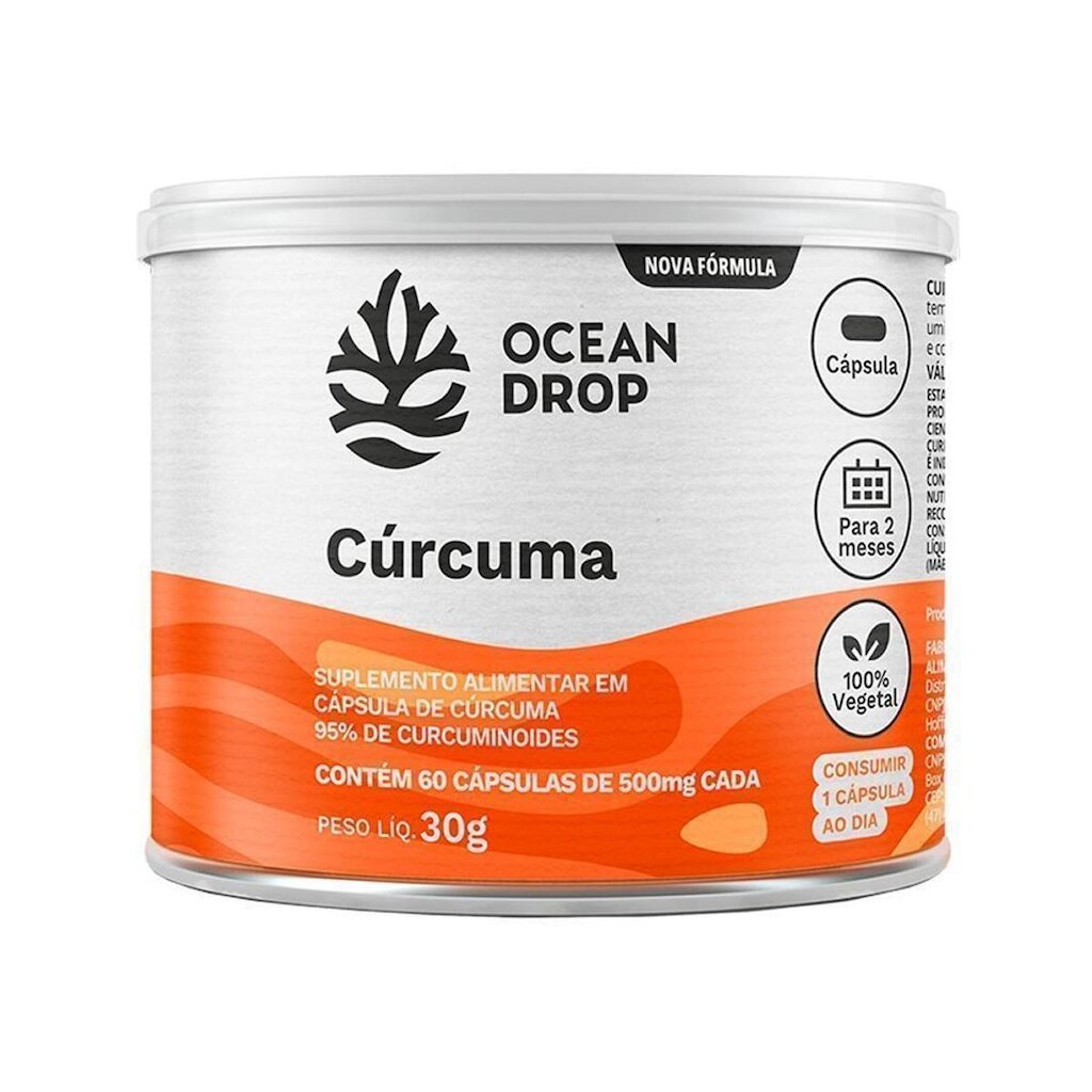 Cúrcuma 60 Cápsulas 500mg Ocean Drop