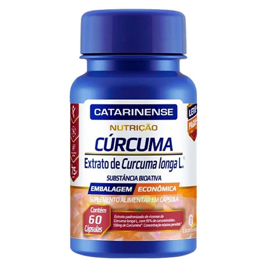 Cúrcuma - 60 Cápsulas - Catarinense Nutrição