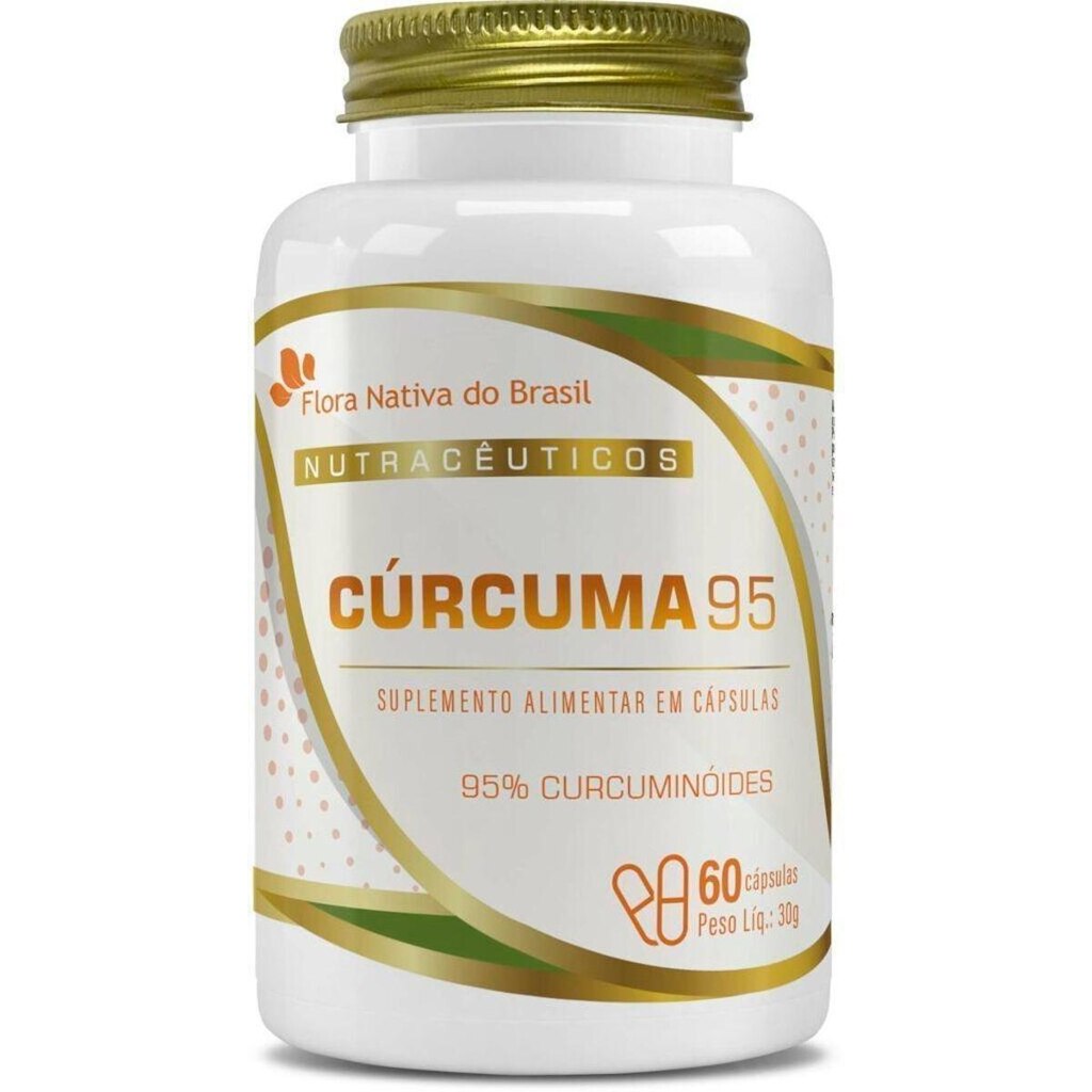 Cúrcuma 95% Com 95% Curcuminóides 60 Cápsulas Flora Nativa do Brasil