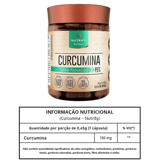 Curcuma - Nutrify 30 cápsulas