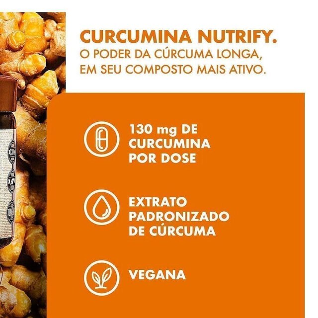 Curcuma - Nutrify 30 cápsulas
