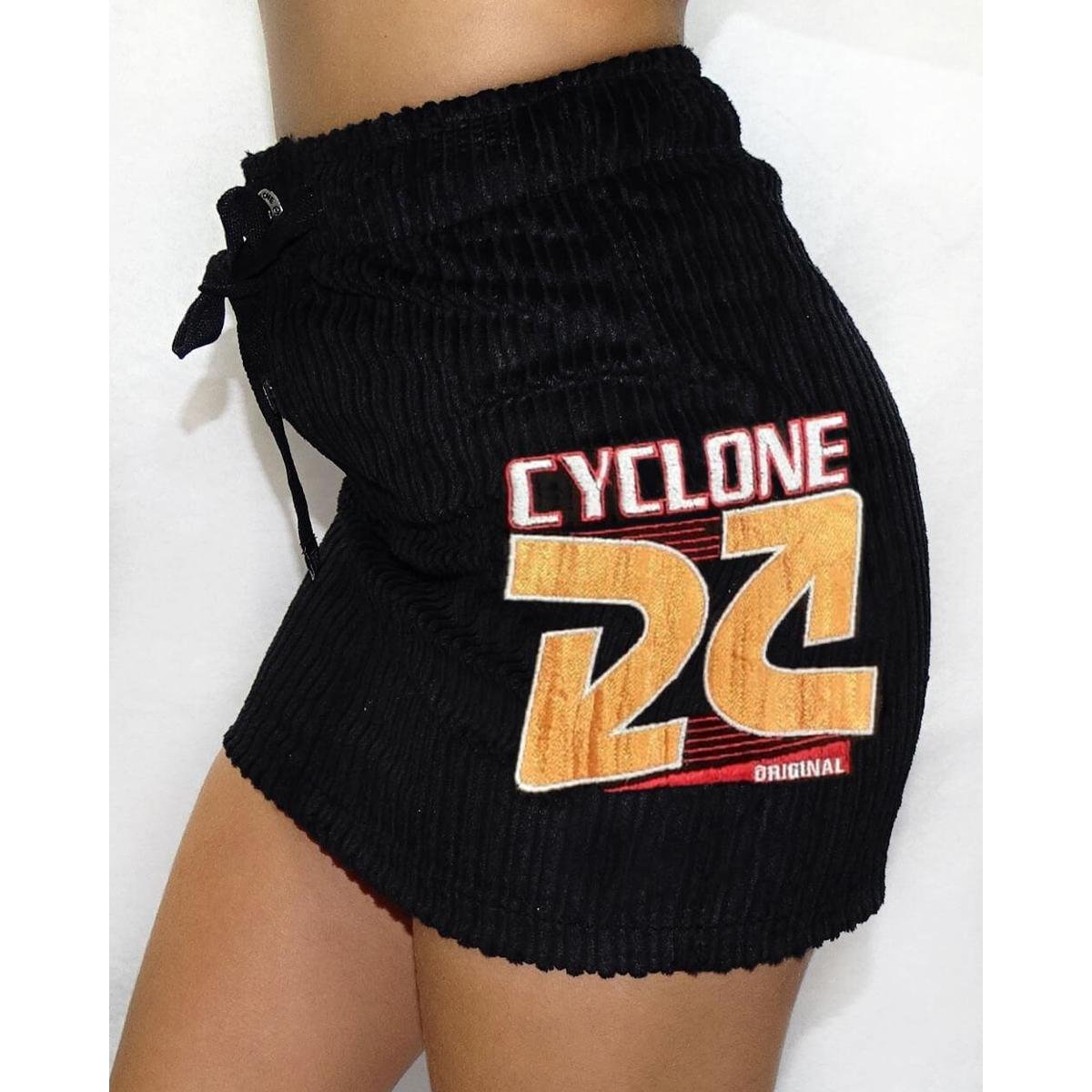 Cyclone Roupas Cyclone Saia Veludo Arrow Heavy BRANCO P/S - Preto | Netshoes