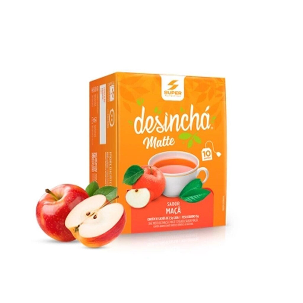 Desinchá Matte - 10 Sachês Matte Maçã - Desinchá