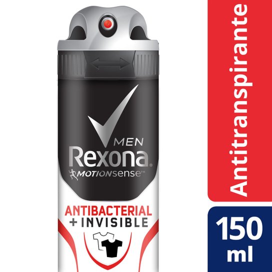 Desodorante Rexona Men Aerosol Antitranspirante Antibacteria l+ Invisible Masculino 150ml - Incolor é ruim? Desodorante Rexona Men Aerosol Antitranspirante Antibacteria l+ Invisible Masculino 150ml - Incolor é boa?
