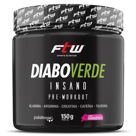 Diabo Verde Insano Pre-Workout 150g Energy Drink Ftw é ruim? Diabo Verde Insano Pre-Workout 150g Energy Drink Ftw é boa?