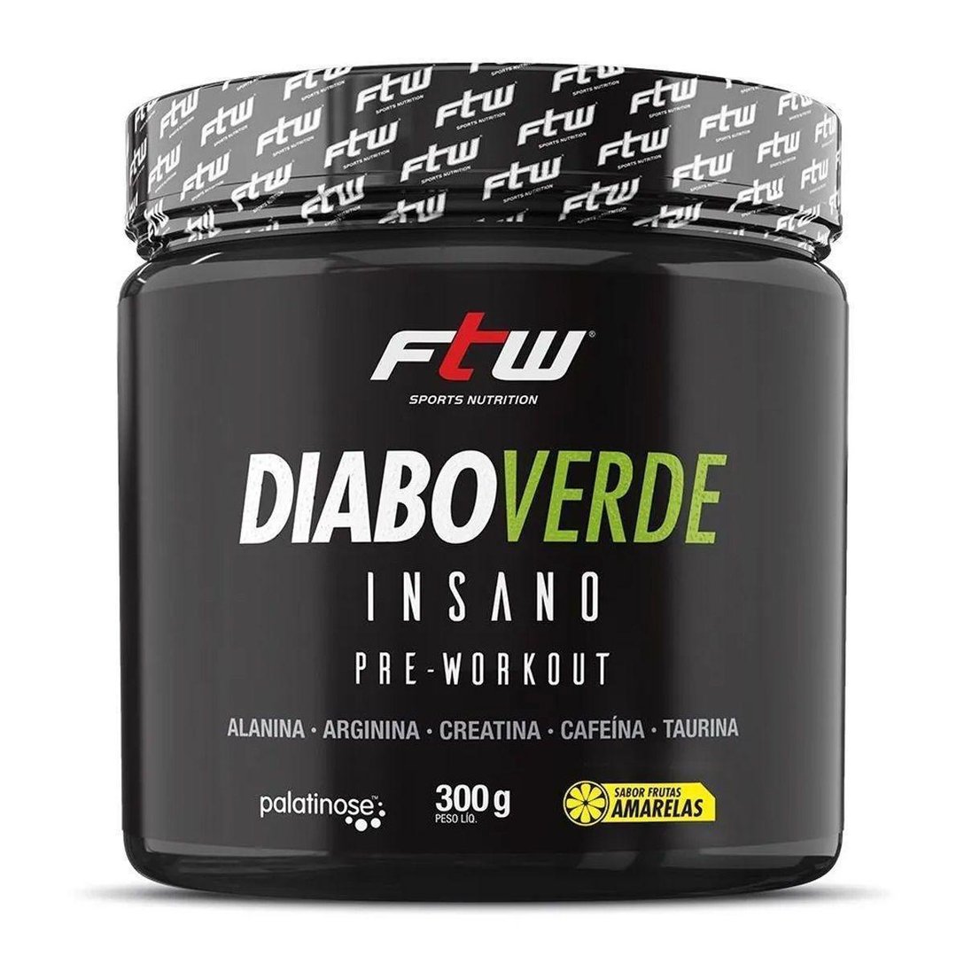 Diabo Verde Insano Pre Workout 300g FTW Frutas