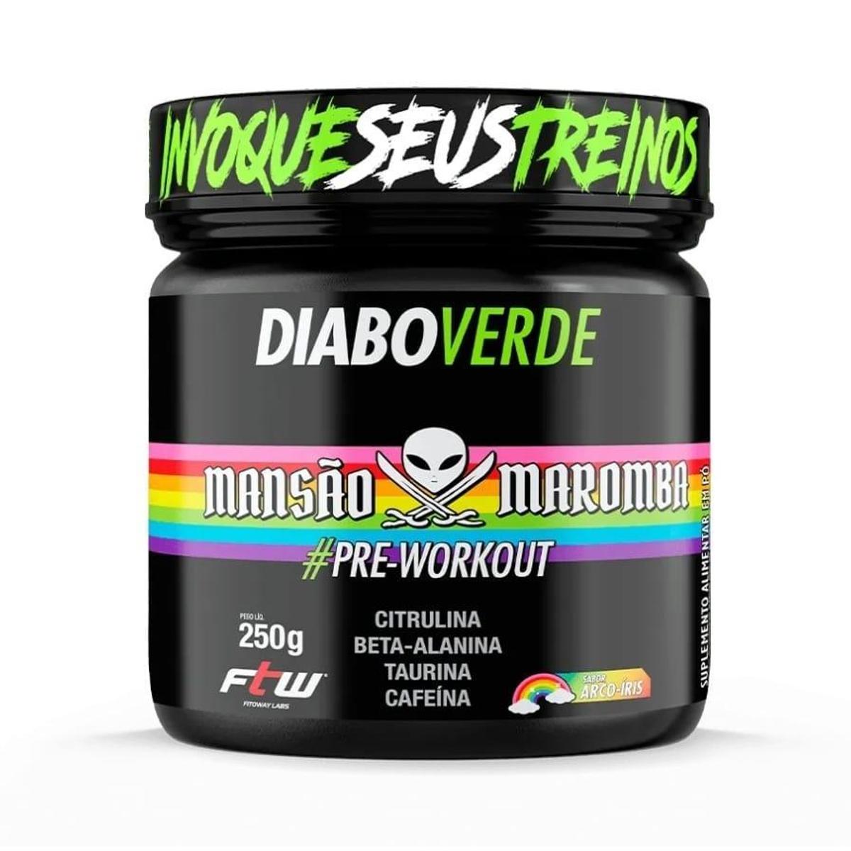 Diabo Verde Mansão Maromba Pré Treino 250g - FTW é boa?