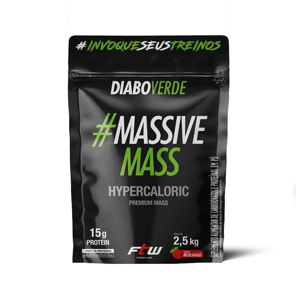 Diabo Verde Massive Mass Hipercaloric 2,5Kg FTW