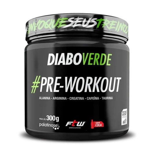 Diabo Verde Pré Treino 300g - FTW é ruim? Diabo Verde Pré Treino 300g - FTW é boa?