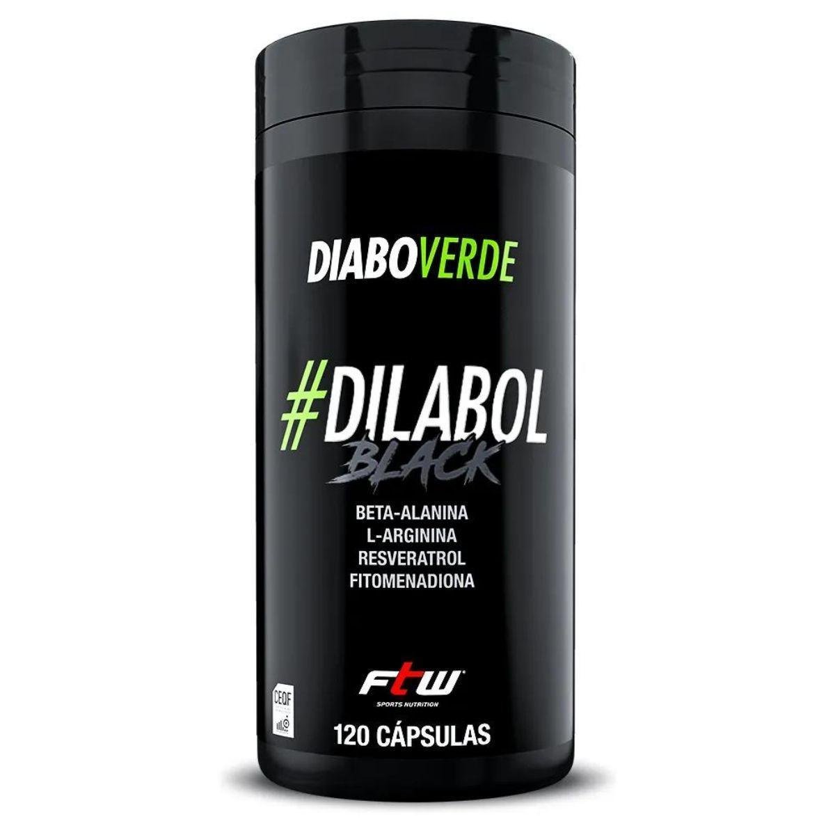 Dilabol Black FTW Pré Treino 120caps Menor preço em Dilabol Black FTW Pré Treino 120caps