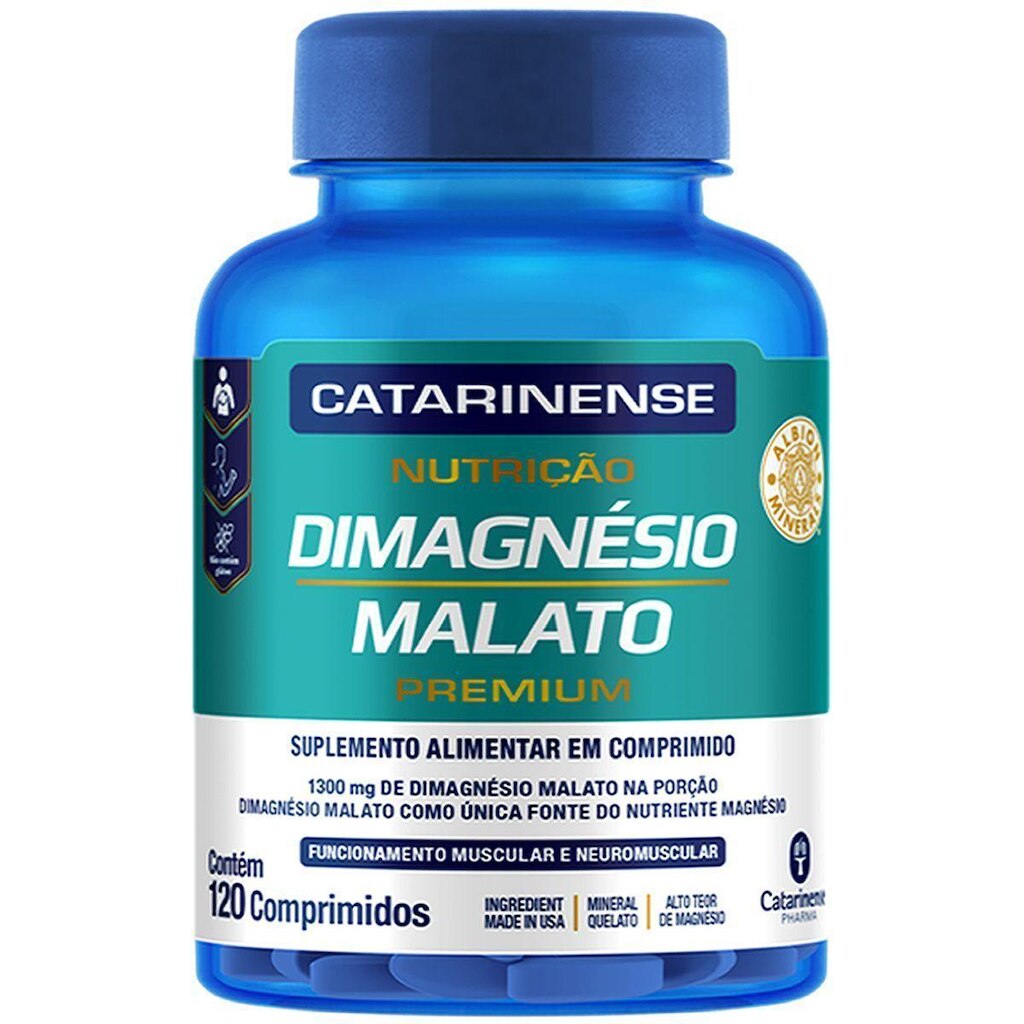 Dimagnésio Malato - 120 Comprimidos - Catarinense