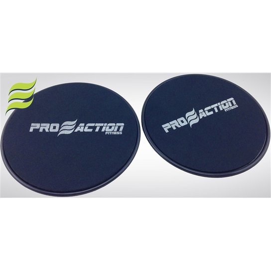 Discos De Deslizamento Proaction - 2 Unidades - Preto Menor preço em Discos De Deslizamento Proaction - 2 Unidades - Preto