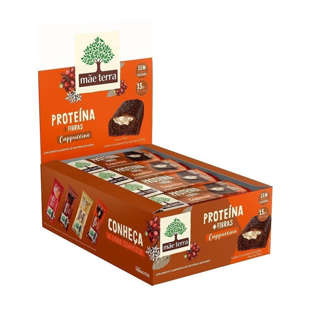 Display 12x60g - Barra Vegana Cappuccino - Mae Terra