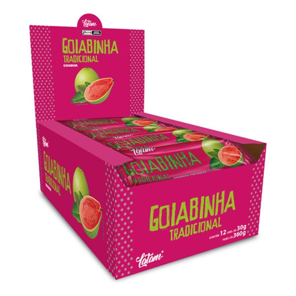 Doce Goiabada Goiabinha Latam Fit 12 Unidades