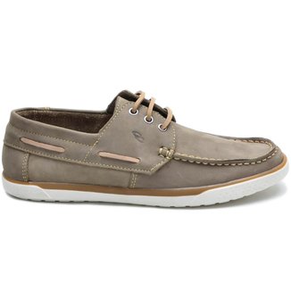 Docksides Masculino De Cadarço Em Couro Nobuck Casual G110 Cla-Cle