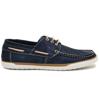 Docksides Masculino De Cadarço Em Couro Nobuck Casual G110 Cla-Cle