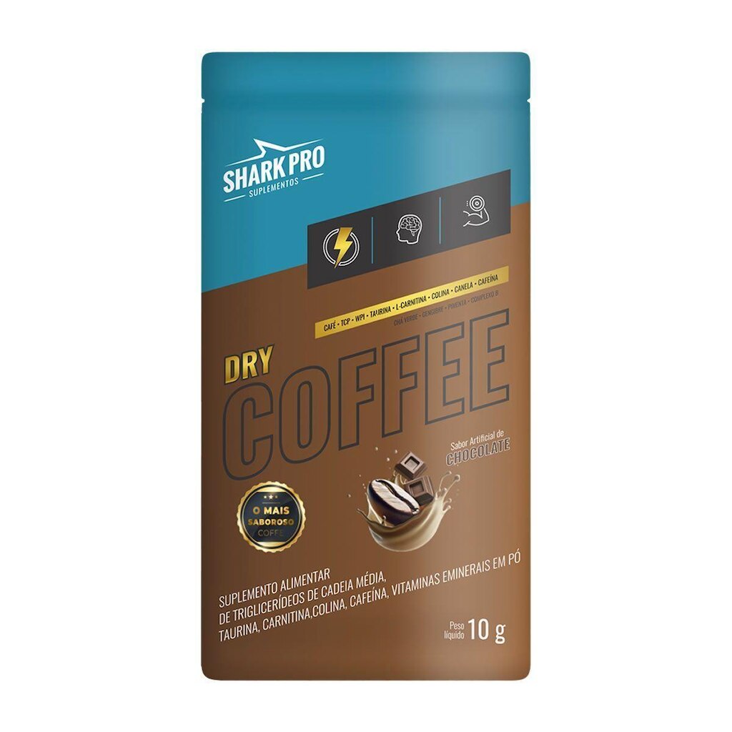 Dry Coffee - 1 Sachê 10g Chocolate - Shark Pro