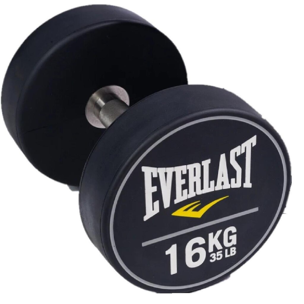 Dumbbell Everlast Inox Revestido PU - 16Kg