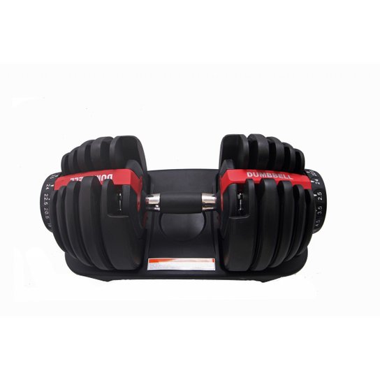 Dumbell Halter Regulável 24kg WCT Fitness - Vermelho Menor preço em Dumbell Halter Regulável 24kg WCT Fitness - Vermelho