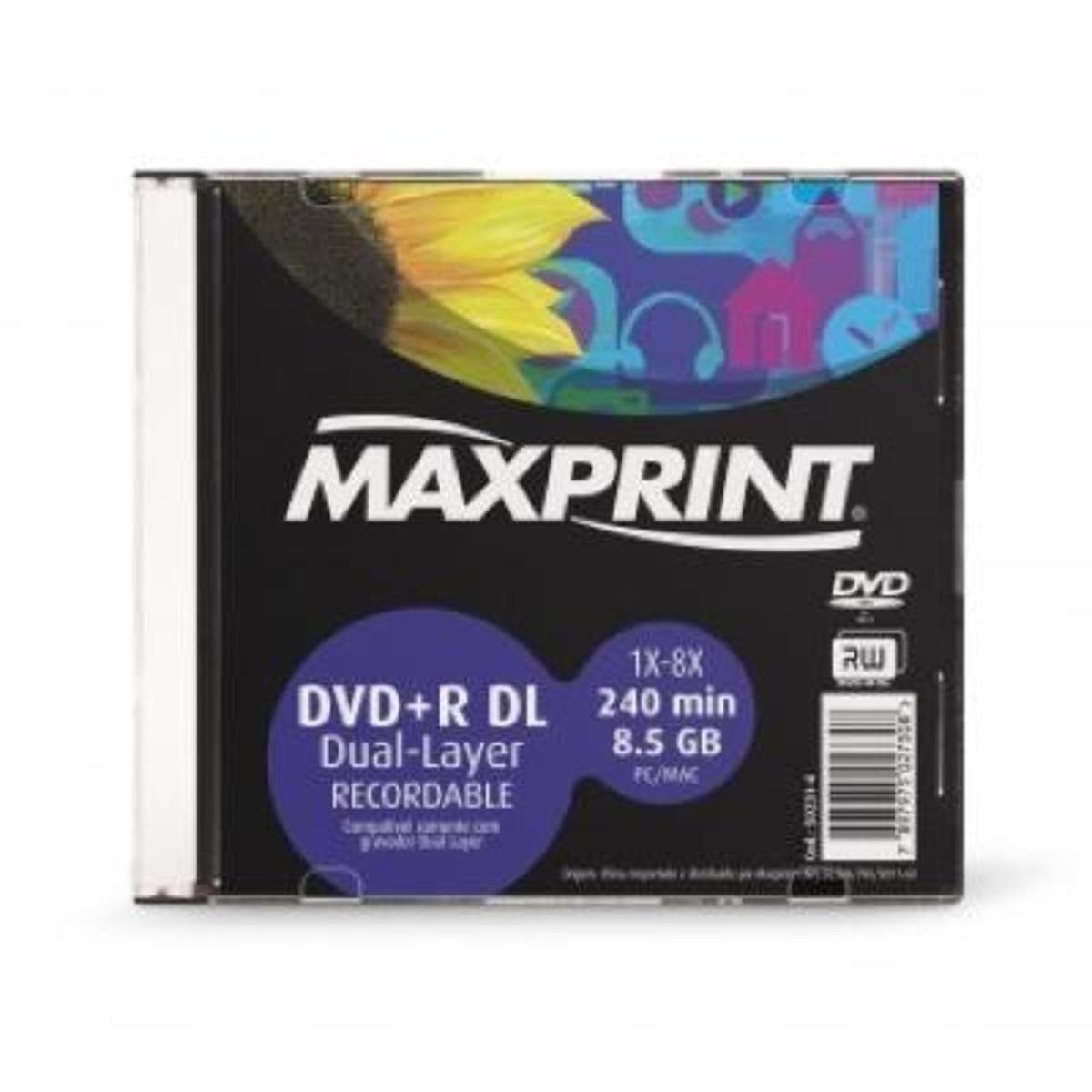 DVD+R DL 8.5GB 8x - Dual Layer - Unidade - Maxprint 502314 é ruim? DVD+R DL 8.5GB 8x - Dual Layer - Unidade - Maxprint 502314 é boa?