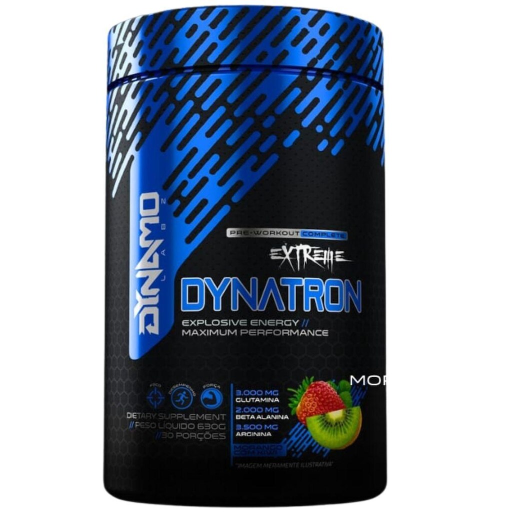 Dynatron Extreme Pré Treino Premium 630g - Sabor Morango com Kiwi