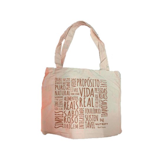 Ecobag De Algodão Cru - Nutrify