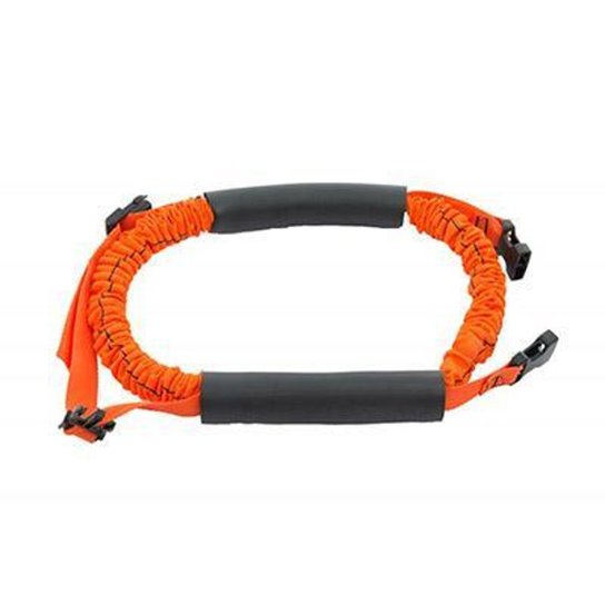 Elástico de Resistencia Lateral 71 cm Médio Mod Deluxe Slastix C Stroops - Laranja+Preto
