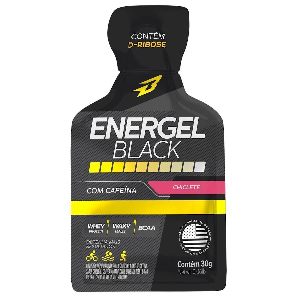 Energel Black - 1 Sachê 30g Chiclete - BodyAction