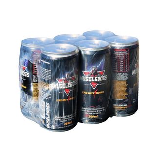 Energético 1 Pack Com 6 Unid Muscle Boss