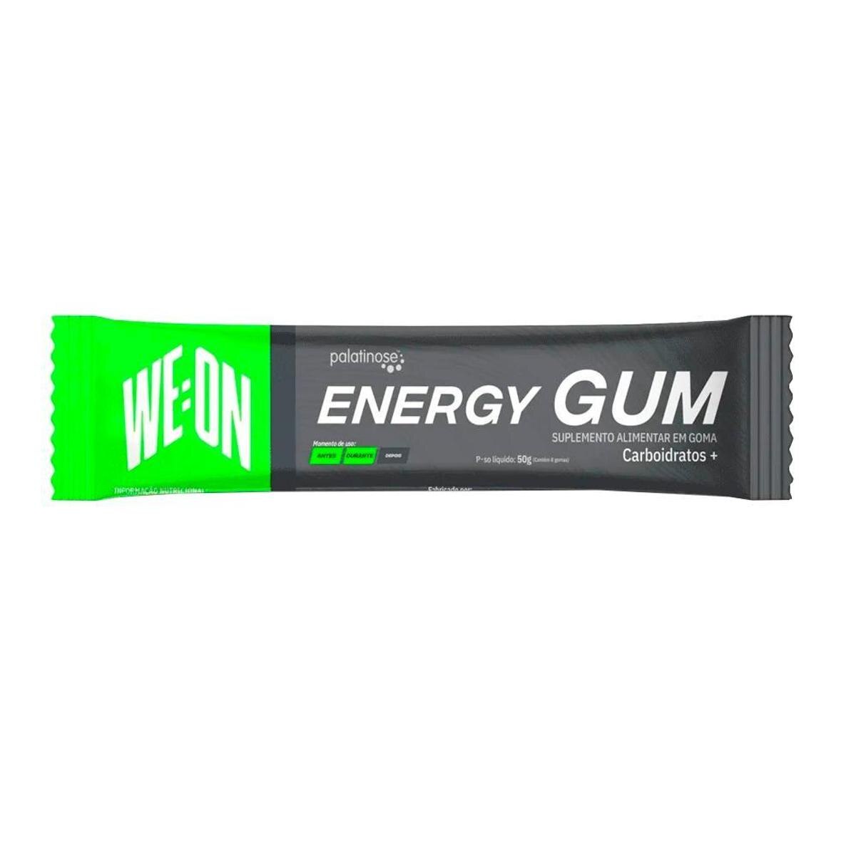 Energy Gum (12 Unidades 50g) Morango WEON Morango Netshoes