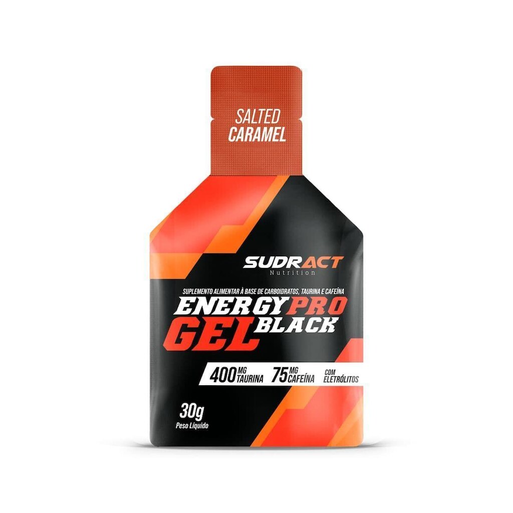Energy Pro Gel Black - 1 Sachê 30g Caramelo Salgado - Sudract