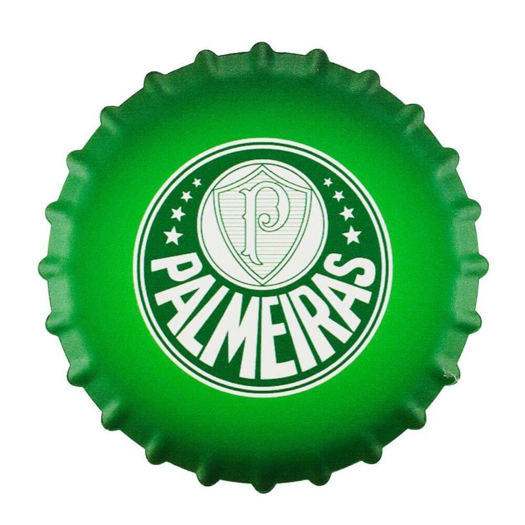 Enfeite Cerâmica Porta-Copos 11cm - Palmeiras
