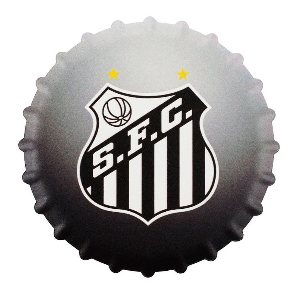 Enfeite Cerâmica Porta-Copos 11cm - Santos
